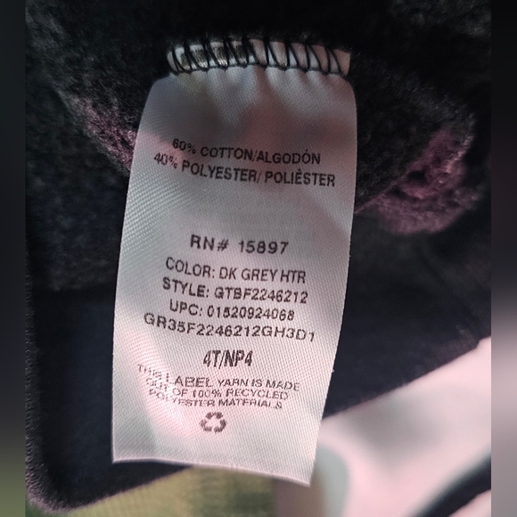 Set Of Boys Clothes- Long-Sleeve Shorts, Sweatshirt, Pants- Cool To Be Kind- 4T - Picture 13 of 14